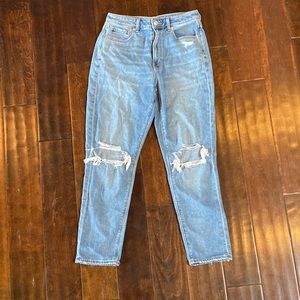 American Eagle Ripped Mom Jeans